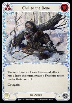 Chill to the Bone (Blue) (Normal) - Tales of Aria - First (Common) [ELE-F-ELE165]