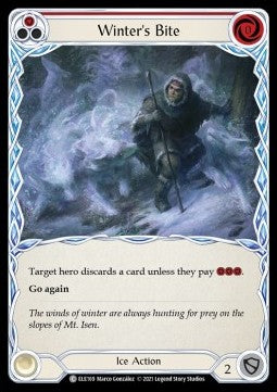 Winters Bite (Red) (Rainbow Foil) - Tales of Aria - First (Common) [ELE-F-ELE169]