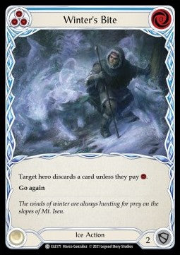 Winters Bite (Blue) (Rainbow Foil) - Tales of Aria - First (Common) [ELE-F-ELE171]