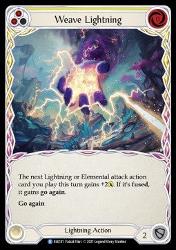 Weave Lightning (Yellow) (Normal) - Tales of Aria - First (Rare) [ELE-F-ELE181]