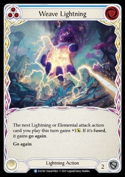 Weave Lightning (Blue) (Normal) - Tales of Aria - First (Rare) [ELE-F-ELE182]