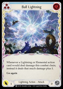 Ball Lightning (Blue) (Rainbow Foil) - Tales of Aria - First (Common) [ELE-F-ELE188]