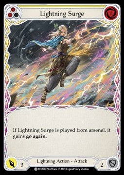 Lightning Surge (Yellow) (Rainbow Foil) - Tales of Aria - First (Common) [ELE-F-ELE190]