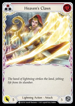 Heaven's Claws (Red) (Rainbow Foil) - Tales of Aria - First (Common) [ELE-F-ELE192]