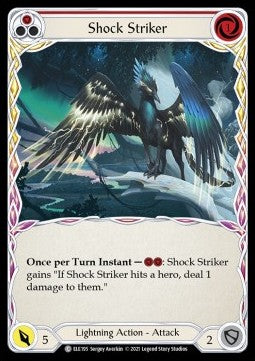 Shock Striker (Red) (Rainbow Foil) - Tales of Aria - First (Common) [ELE-F-ELE195]