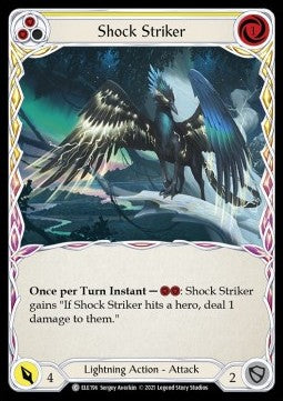 Shock Striker (Yellow) (Rainbow Foil) - Tales of Aria - First (Common) [ELE-F-ELE196]
