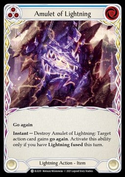 Amulet of Lightning (Normal) - Tales of Aria - First (Common) [ELE-F-ELE201]