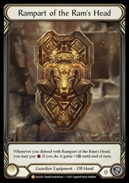 Rampart of the Ram's Head (Cold Foil) - Tales of Aria - First (Legendary) [ELE-F-ELE203]