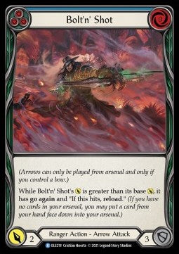 Bolt'n' Shot (Blue) (Rainbow Foil) - Tales of Aria - First (Rare) [ELE-F-ELE218]