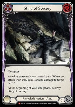 Sting of Sorcery (Rainbow Foil) - Tales of Aria - First (Majestic) [ELE-F-ELE226]