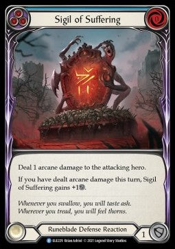 Sigil of Suffering (Blue) (Normal) - Tales of Aria - First (Rare) [ELE-F-ELE229]