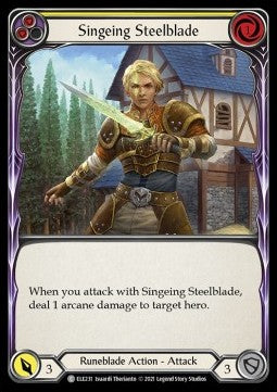 Singeing Steelblade (Yellow) (Normal) - Tales of Aria - First (Common) [ELE-F-ELE231]