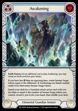 Awakening (Rainbow Foil) - Tales of Aria - Unlimited (Majestic) [ELE-U-ELE006]