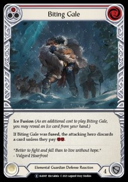Biting Gale (Red) (Rainbow Foil) - Tales of Aria - Unlimited (Rare) [ELE-U-ELE007]