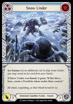 Snow Under (Blue) (Rainbow Foil) - Tales of Aria - Unlimited (Common) [ELE-U-ELE024]