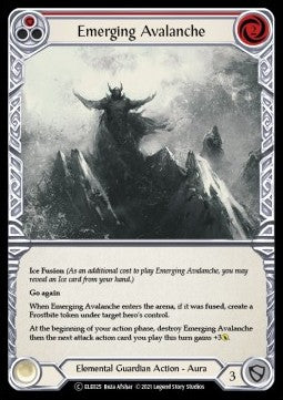 Emerging Avalanche (Red) (Rainbow Foil) - Tales of Aria - Unlimited (Common) [ELE-U-ELE025]