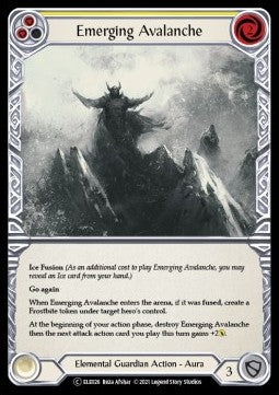Emerging Avalanche (Yellow) (Rainbow Foil) - Tales of Aria - Unlimited (Common) [ELE-U-ELE026]