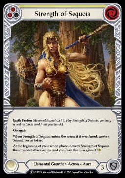 Strength of Sequoia (Yellow) (Normal) - Tales of Aria - Unlimited (Common) [ELE-U-ELE029]