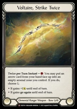 Voltaire, Strike Twice (Rainbow Foil) - Tales of Aria - Unlimited (Majestic) [ELE-U-ELE034]