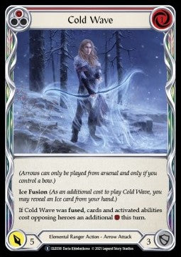 Cold Wave (Red) (Rainbow Foil) - Tales of Aria - Unlimited (Rare) [ELE-U-ELE038]