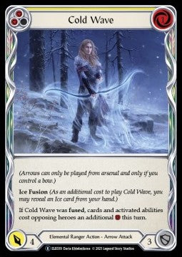 Cold Wave (Yellow) (Rainbow Foil) - Tales of Aria - Unlimited (Rare) [ELE-U-ELE039]