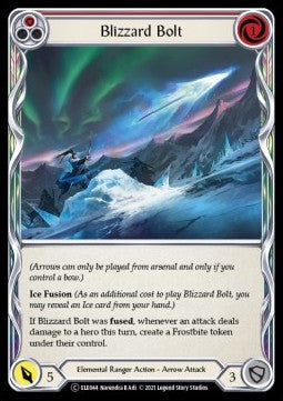 Blizzard Bolt (Red) (Rainbow Foil) - Tales of Aria - Unlimited (Common) [ELE-U-ELE044]