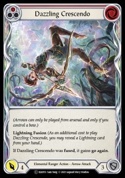 Dazzling Crescendo (Red) (Rainbow Foil) - Tales of Aria - Unlimited (Common) [ELE-U-ELE053]