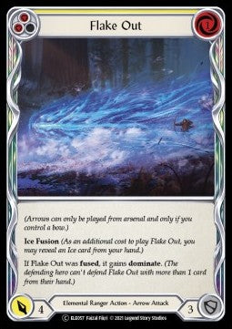 Flake Out (Yellow) (Rainbow Foil) - Tales of Aria - Unlimited (Common) [ELE-U-ELE057]