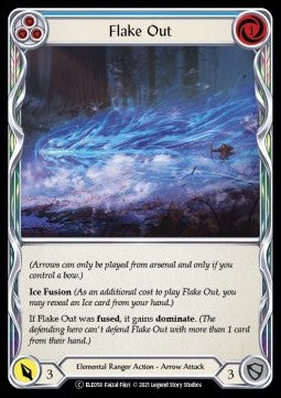 Flake Out (Blue) (Rainbow Foil) - Tales of Aria - Unlimited (Common) [ELE-U-ELE058]