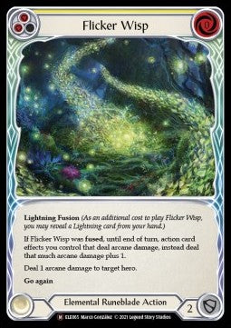 Flicker Wisp (Rainbow Foil) - Tales of Aria - Unlimited (Majestic) [ELE-U-ELE065]