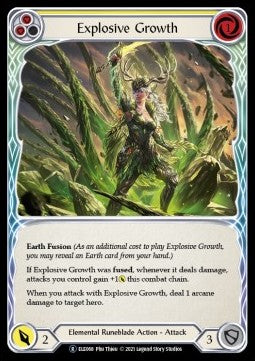 Explosive Growth (Yellow) (Rainbow Foil) - Tales of Aria - Unlimited (Rare) [ELE-U-ELE068]