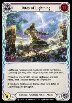 Rites of Lightning (Red) (Normal) - Tales of Aria - Unlimited (Rare) [ELE-U-ELE070]