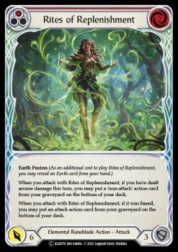 Rites of Replenishment (Red) (Rainbow Foil) - Tales of Aria - Unlimited (Common) [ELE-U-ELE079]