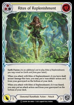 Rites of Replenishment (Yellow) (Rainbow Foil) - Tales of Aria - Unlimited (Common) [ELE-U-ELE080]