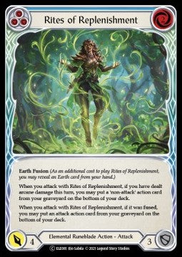 Rites of Replenishment (Blue) (Rainbow Foil) - Tales of Aria - Unlimited (Common) [ELE-U-ELE081]