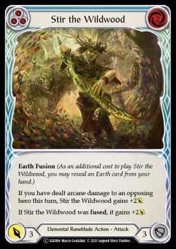 Stir the Wildwood (Blue) (Rainbow Foil) - Tales of Aria - Unlimited (Common) [ELE-U-ELE084]