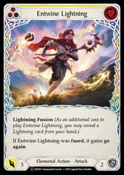 Entwine Lightning (Yellow) (Rainbow Foil) - Tales of Aria - Unlimited (Common) [ELE-U-ELE101]