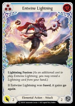 Entwine Lightning (Blue) (Rainbow Foil) - Tales of Aria - Unlimited (Common) [ELE-U-ELE102]