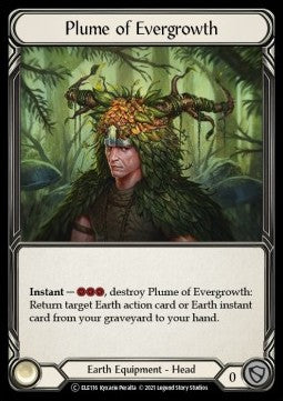 Plume of Evergrowth (Rainbow Foil) - Tales of Aria - Unlimited (Common) [ELE-U-ELE116]