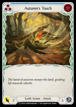 Autumn's Touch (Blue) (Rainbow Foil) - Tales of Aria - Unlimited (Common) [ELE-U-ELE130]