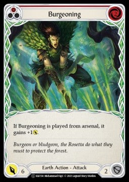 Burgeoning (Red) (Normal) - Tales of Aria - Unlimited (Common) [ELE-U-ELE134]