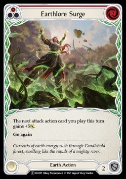Earthlore Surge (Red) (Rainbow Foil) - Tales of Aria - Unlimited (Common) [ELE-U-ELE137]