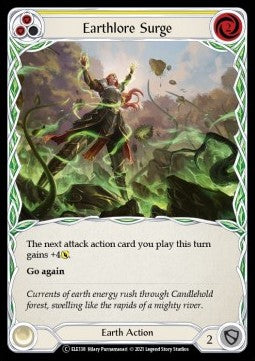 Earthlore Surge (Yellow) (Rainbow Foil) - Tales of Aria - Unlimited (Common) [ELE-U-ELE138]