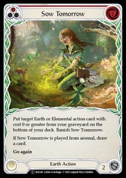 Sow Tomorrow (Red) (Rainbow Foil) - Tales of Aria - Unlimited (Common) [ELE-U-ELE140]