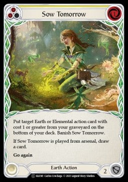 Sow Tomorrow (Yellow) (Rainbow Foil) - Tales of Aria - Unlimited (Common) [ELE-U-ELE141]