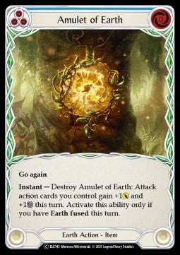 Amulet of Earth (Rainbow Foil) - Tales of Aria - Unlimited (Common) [ELE-U-ELE143]