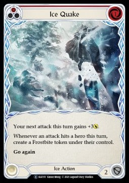 Ice Quake (Red) (Rainbow Foil) - Tales of Aria - Unlimited (Rare) [ELE-U-ELE151]