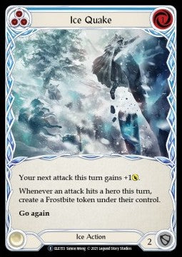 Ice Quake (Blue) (Rainbow Foil) - Tales of Aria - Unlimited (Rare) [ELE-U-ELE153]