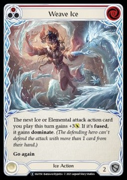 Weave Ice (Red) (Rainbow Foil) - Tales of Aria - Unlimited (Rare) [ELE-U-ELE154]