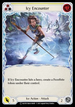 Icy Encounter (Yellow) (Rainbow Foil) - Tales of Aria - Unlimited (Common) [ELE-U-ELE158]